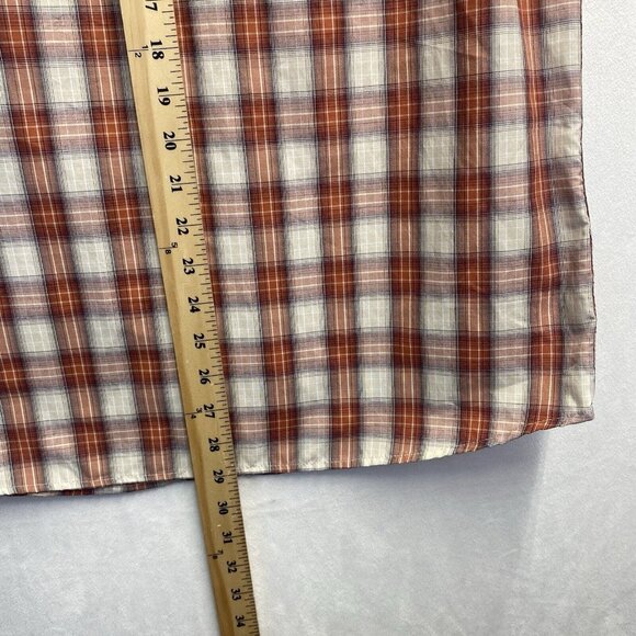 Eddie Bauer Plaid Collared Button-Up Short Sleeve Shirt Men Medium Multicolor - Picture 4 of 16